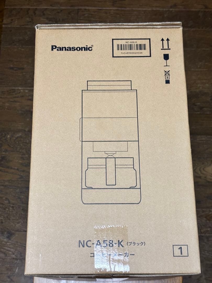 【新品未使用】Panasonic NC-A58-K コーヒーメーカー