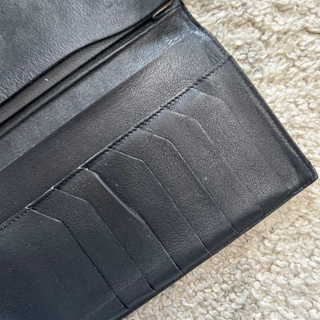 Brioniブリオーニ カードケース 長財布 ブラック クロコ