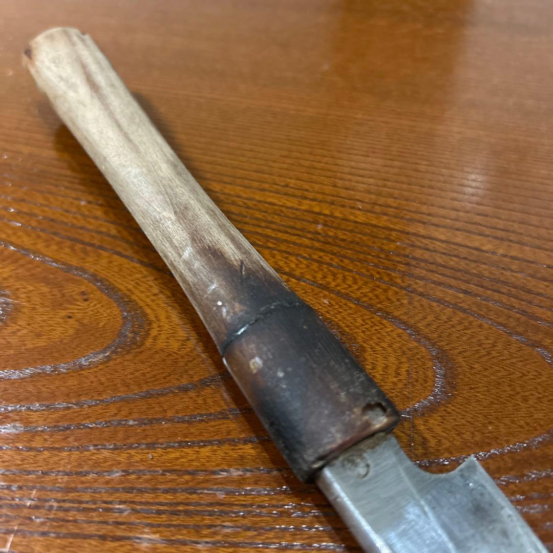 刺身包丁 正本-秀 全長34cm刃18,5cm厚約4mm ★送料無料 ★水牛柄付