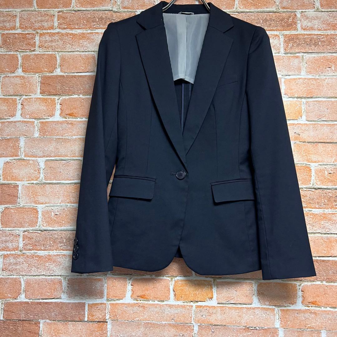 [未使用級]ザスーツカンパニー　現行モデル　洗える　パンツスーツセットアップ　紺