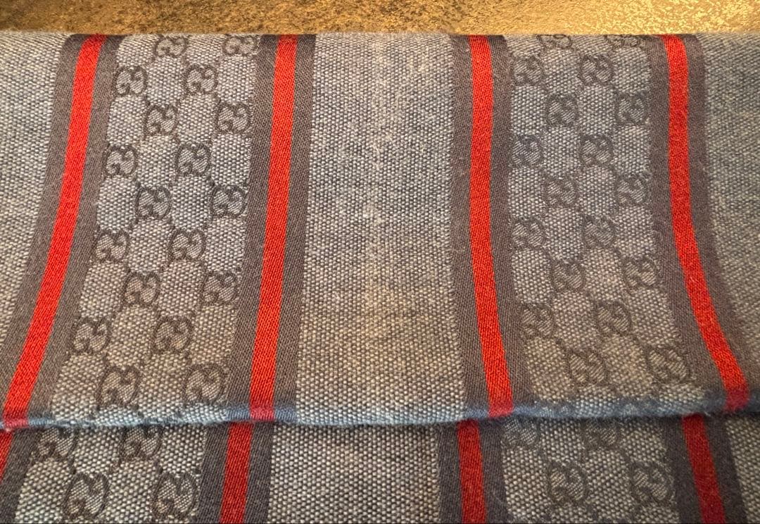 【専用】GUCCI/グッチ ＊ マフラー ＊ シェリーライン ＊ ウール/シルク