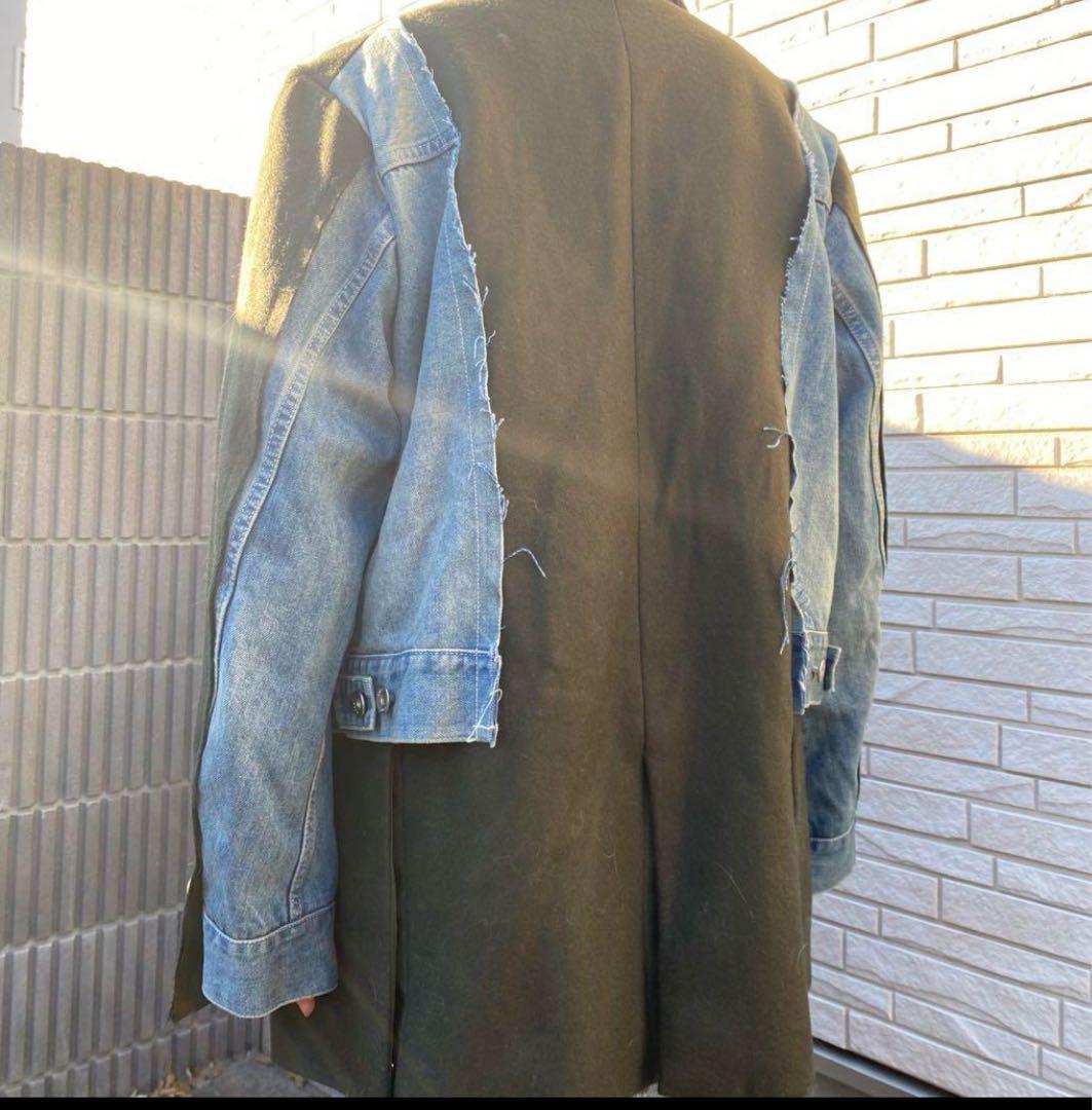 訳あり！sacai サンプル　ジャケット　デニム　ドッキング