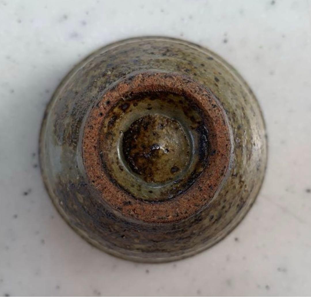 益子　人間国宝　島岡達三　作　縄文象嵌盃