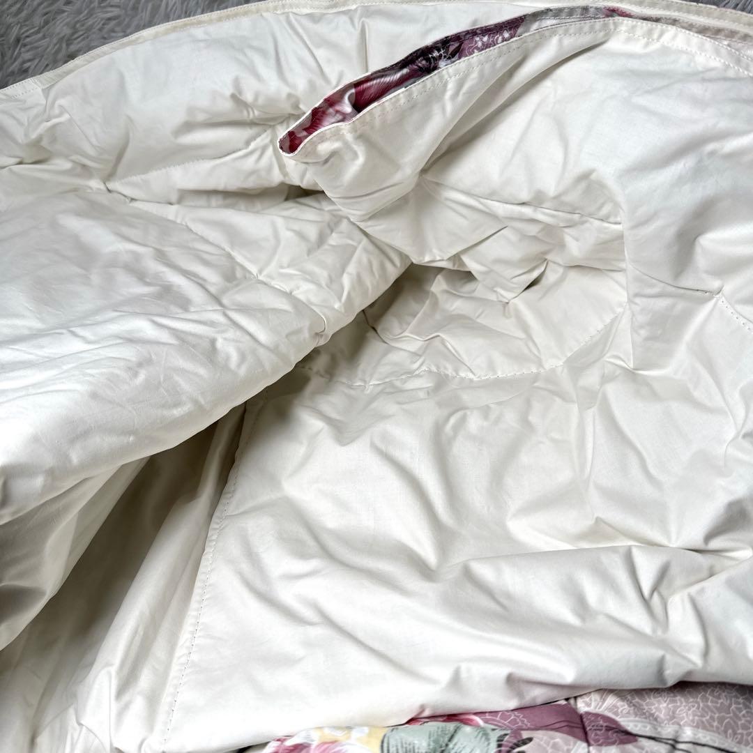 未使用✨️真綿布団 肌掛布団 シルク1.1キロ シングル150×200cm 花柄