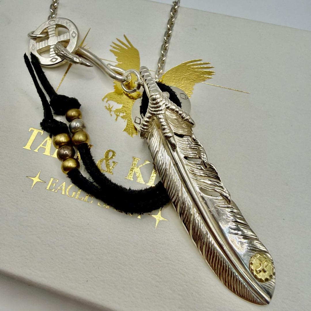 美品　タディ&キング　銀爪フェザーLLGP ネックレスセット