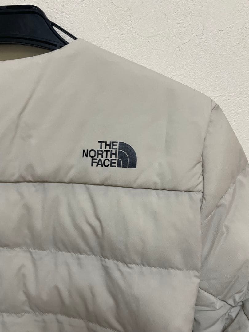 ノースフェイス ラウンドネックダウン T Ballジャケット ICEグレー S