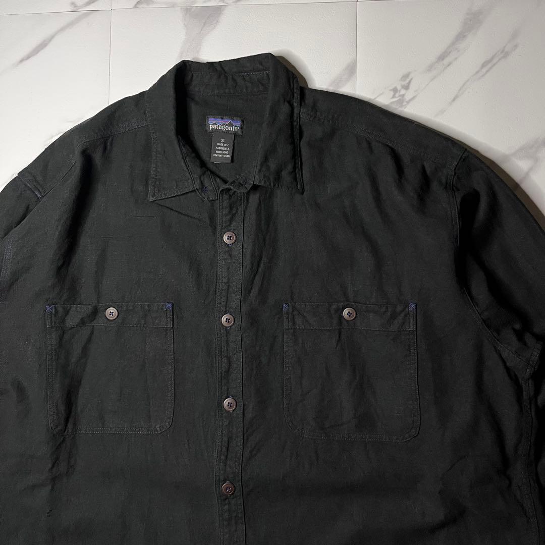 トップス Patagonia black work shirt