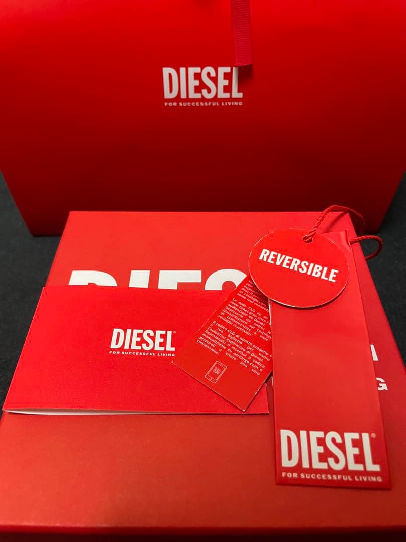 DIESEL ブラウンレザーベルト　正規品タグ有り　 最終値下げ‼️
