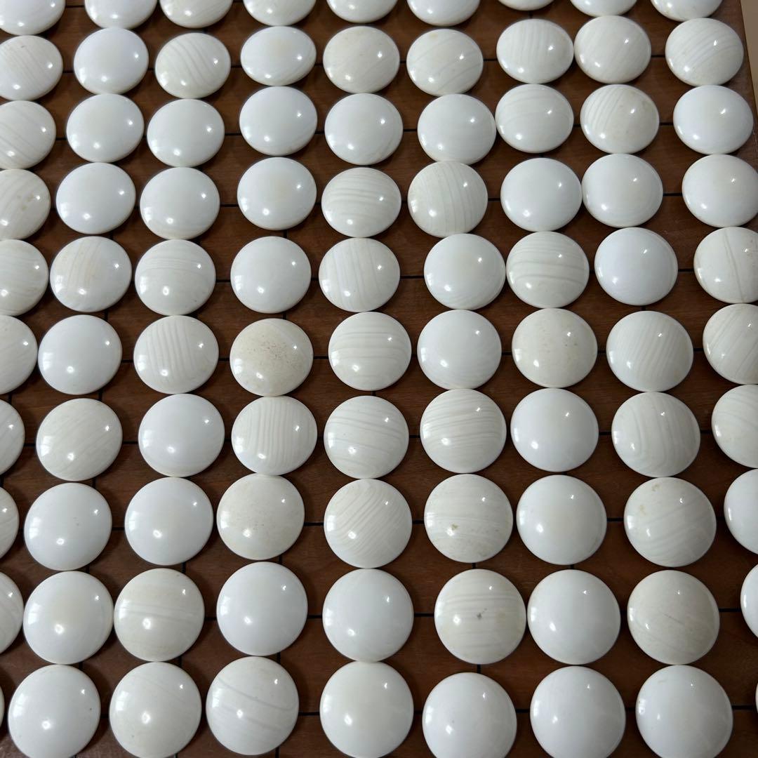 囲碁 碁石 碁盤セット 蛤碁石 31号　白179 黒179