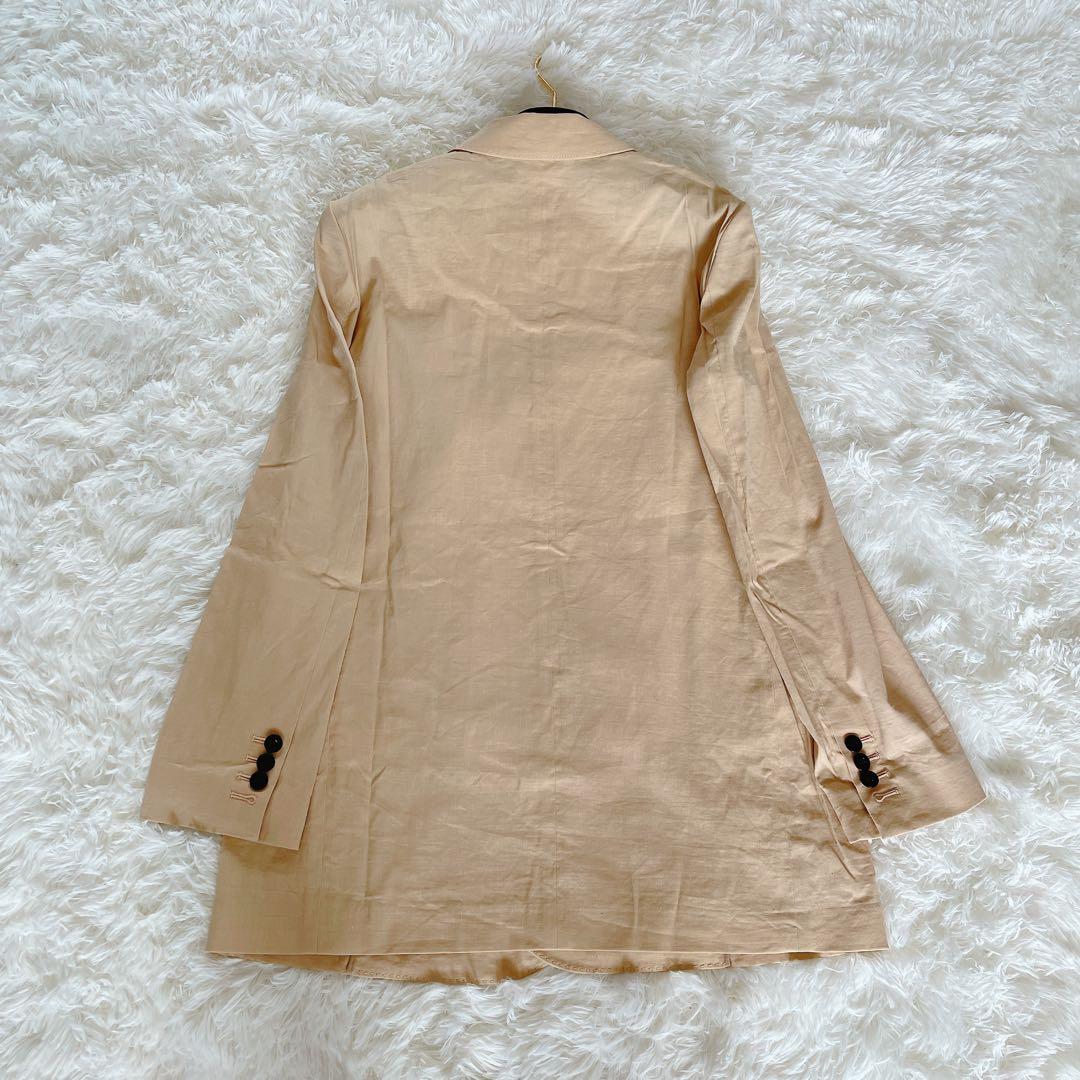 希少✨【セオリー】リネン混ダブルブレストジャケット パンツ スーツセットアップ