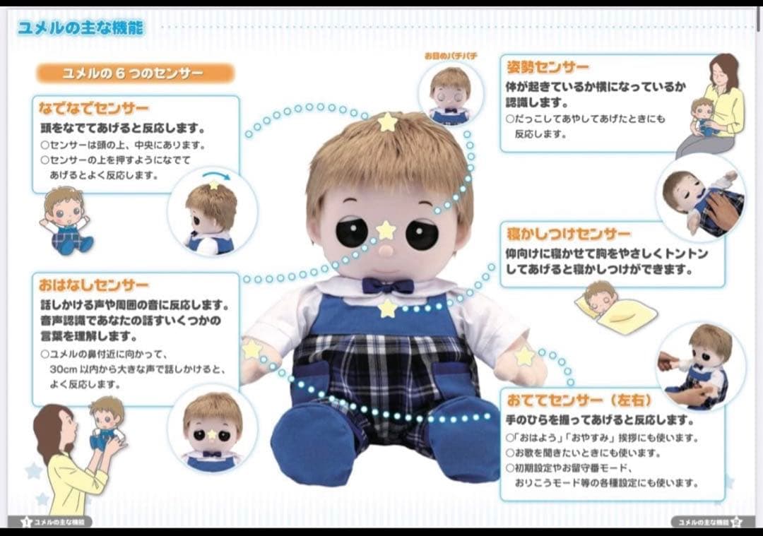 ユメル　タカラトミー　音声認識人形　ロボット人形　 TAKARA YUMERU