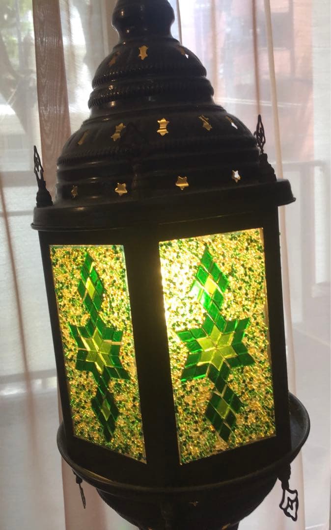 トルコランプ　フロアライト(スタンド型)　グリーン