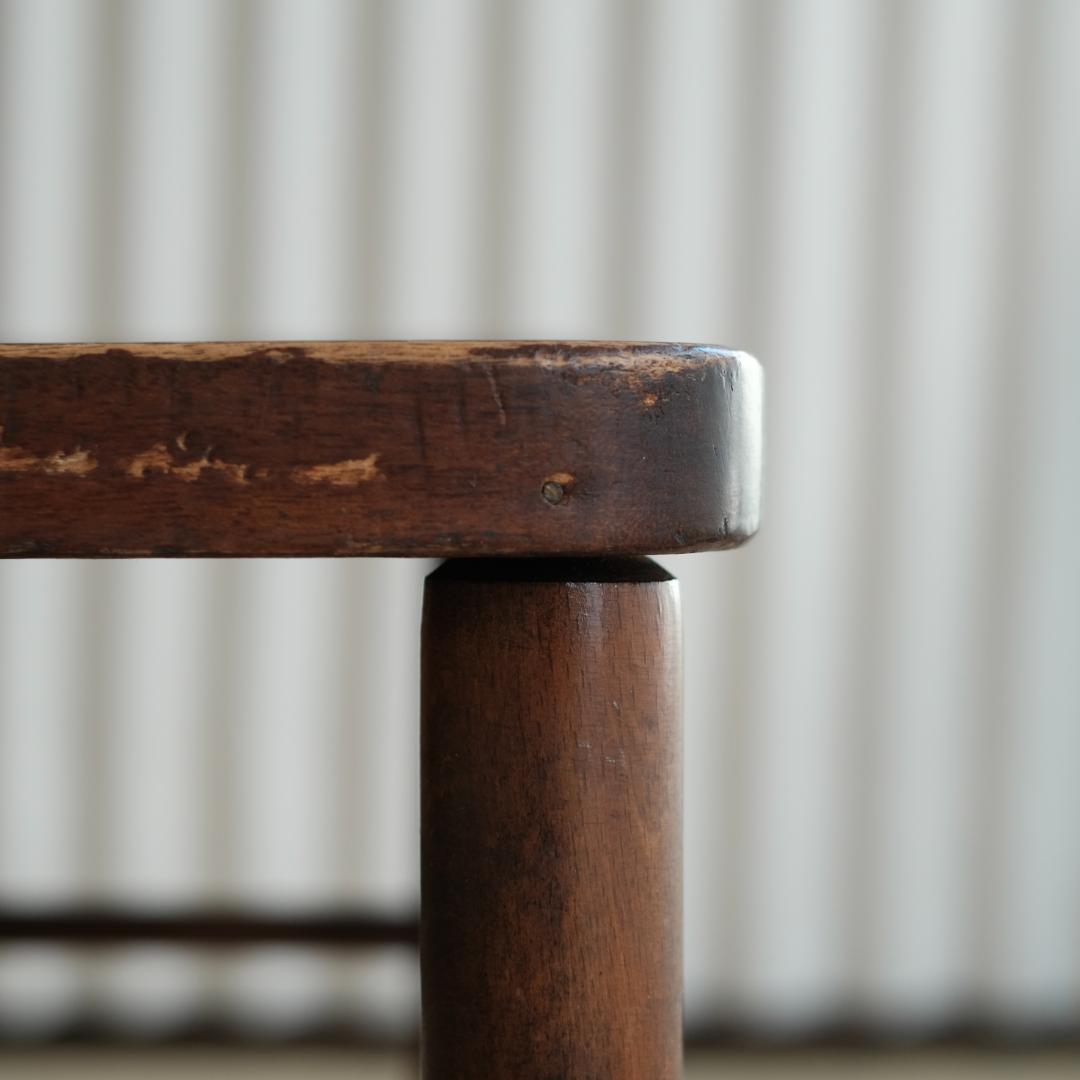 チャーチチェア,アンティークチェア,ロウソク立て&聖書置き付き