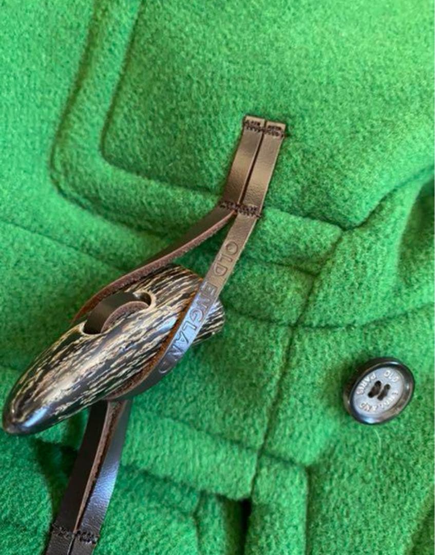 珍しいお色　美品　OLD ENGLAND 　限定ボッテガグリーンダッフルコート