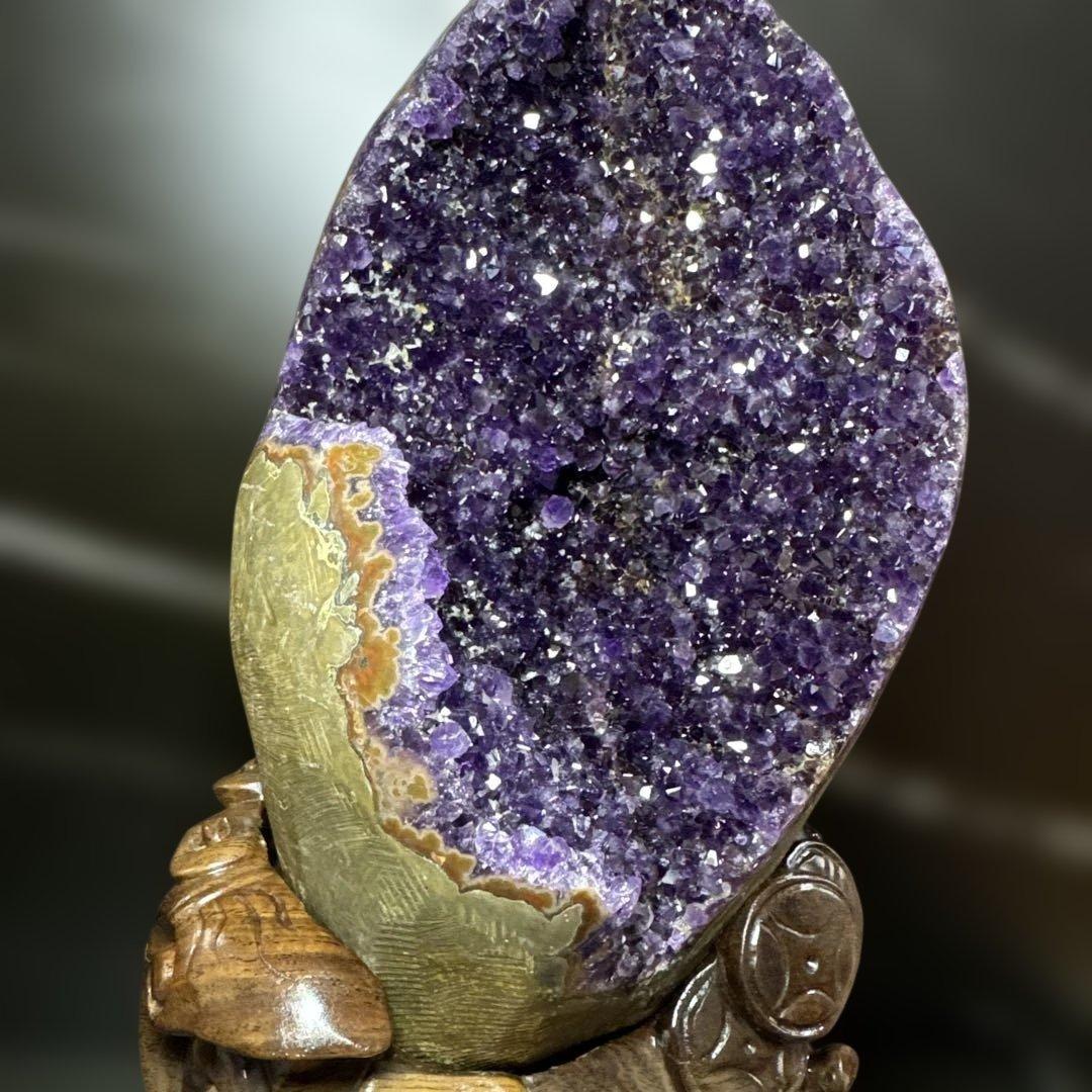 【極上品】ウルグアイ産　帝王紫　濃紫　アメジストドーム　5キロ超