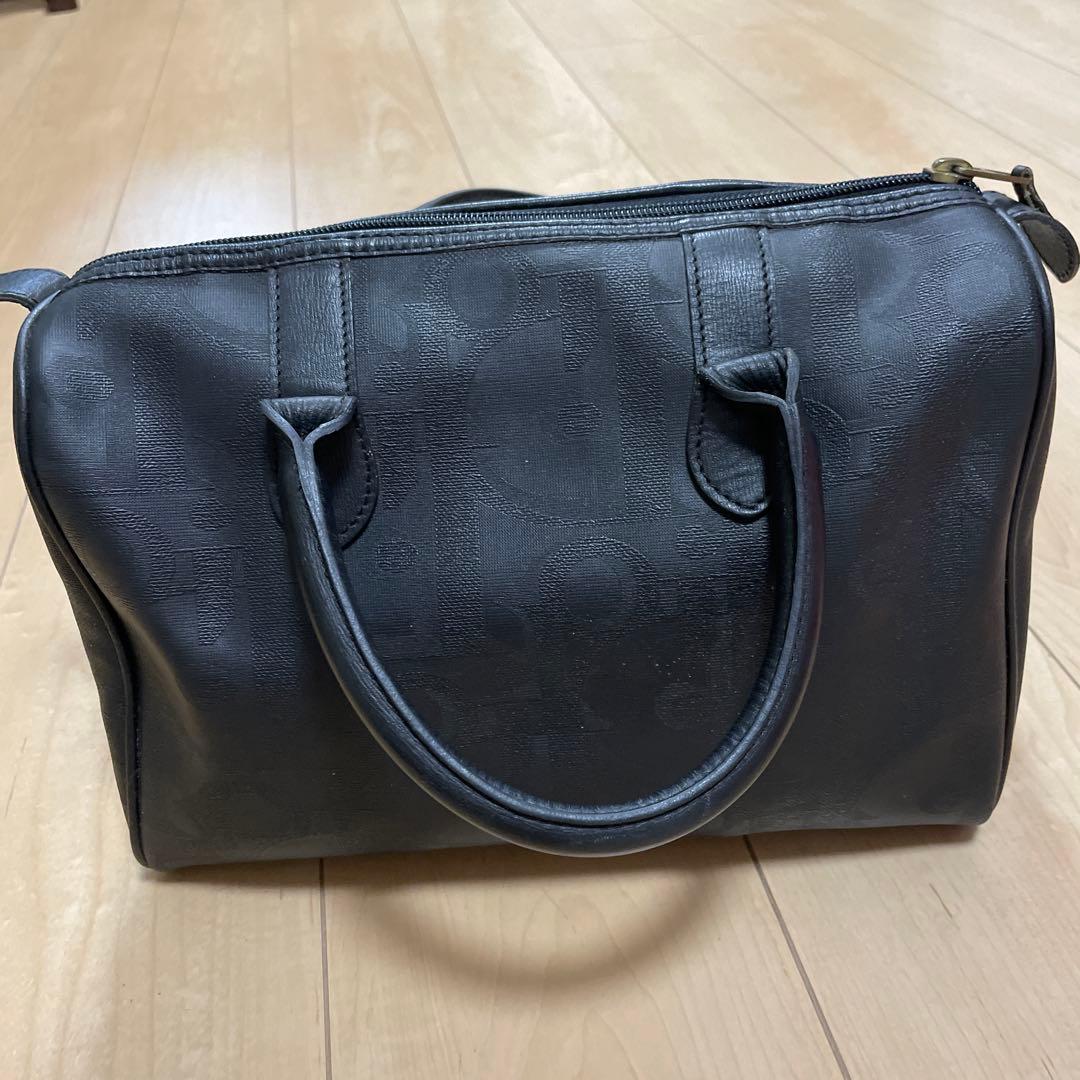 Christian Dior ボストンバッグ トロッター柄 PVC