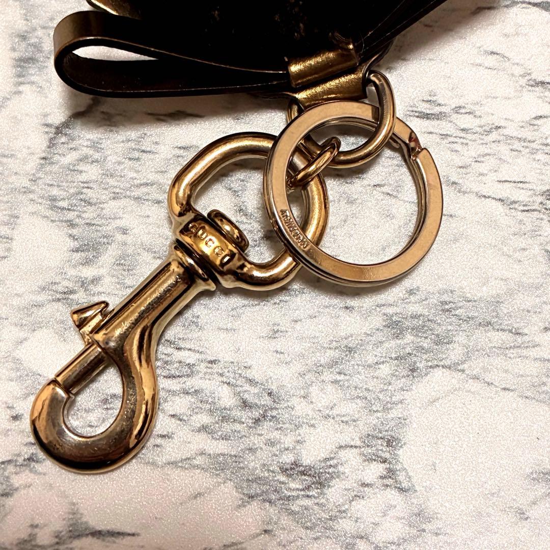 【極美品】GUCCI キーホルダー プードル グッチョリ GG柄 キャンパス