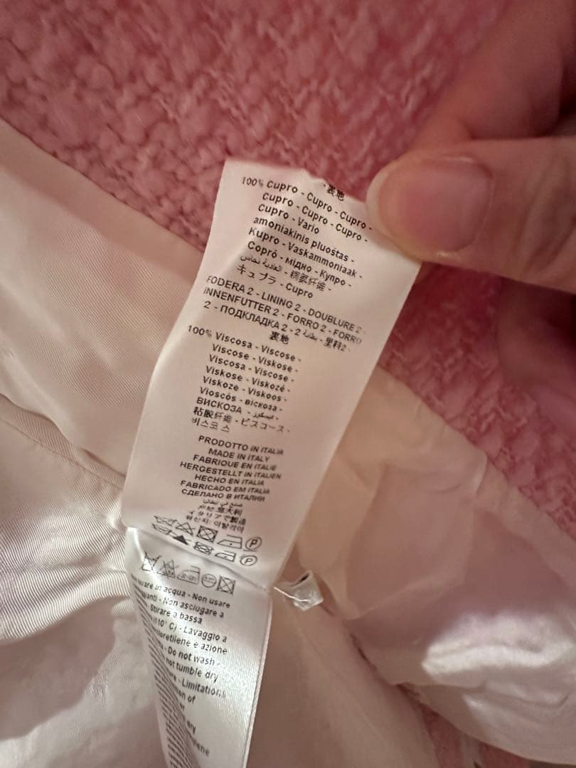 MAGLIANO マリアーノピンクツイードジャケットXS イタリア製