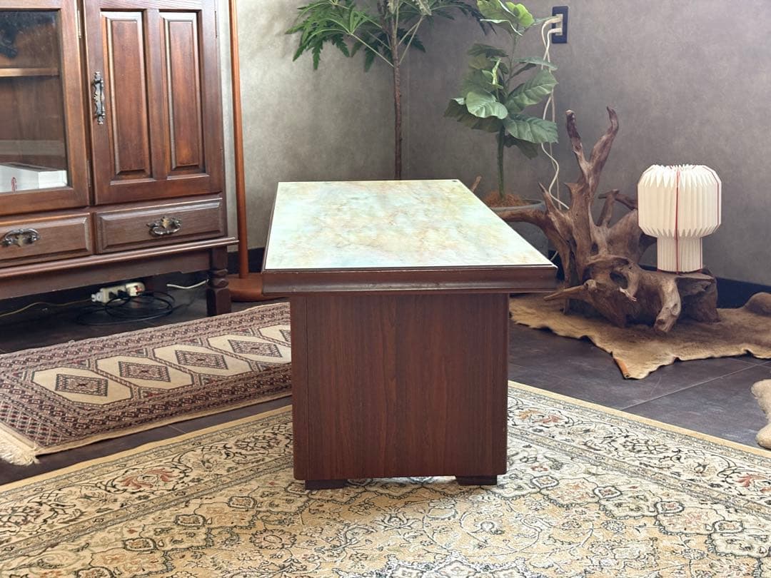 カリモク karimoku センターテーブル ローテーブル 大理石調 KY