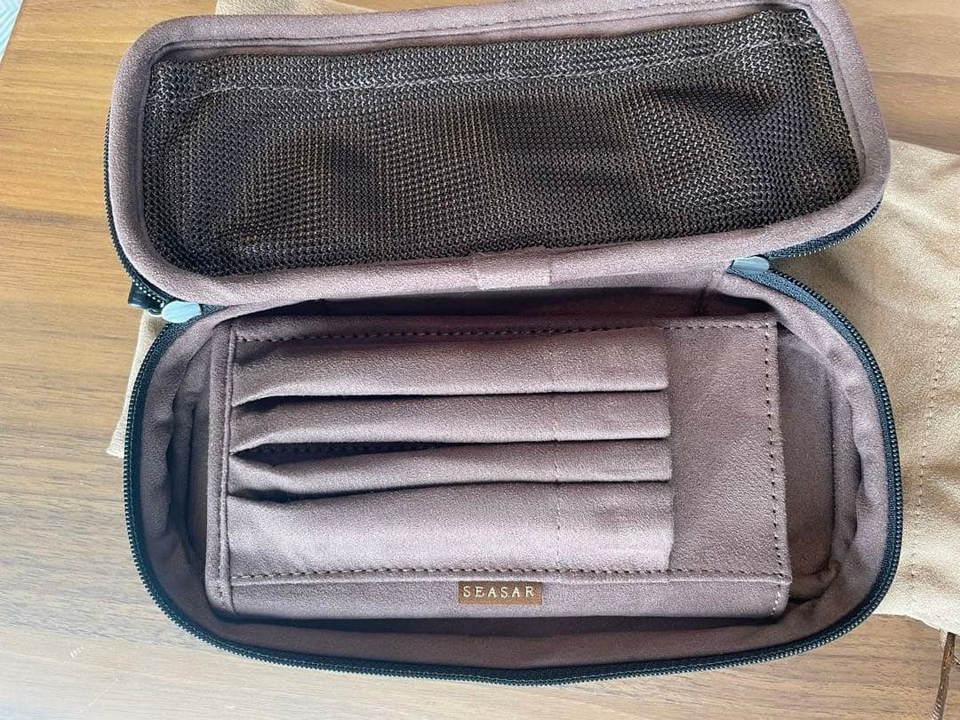 octfold ペンケース SEASAR エンボスレザー　BK オクトフォールド