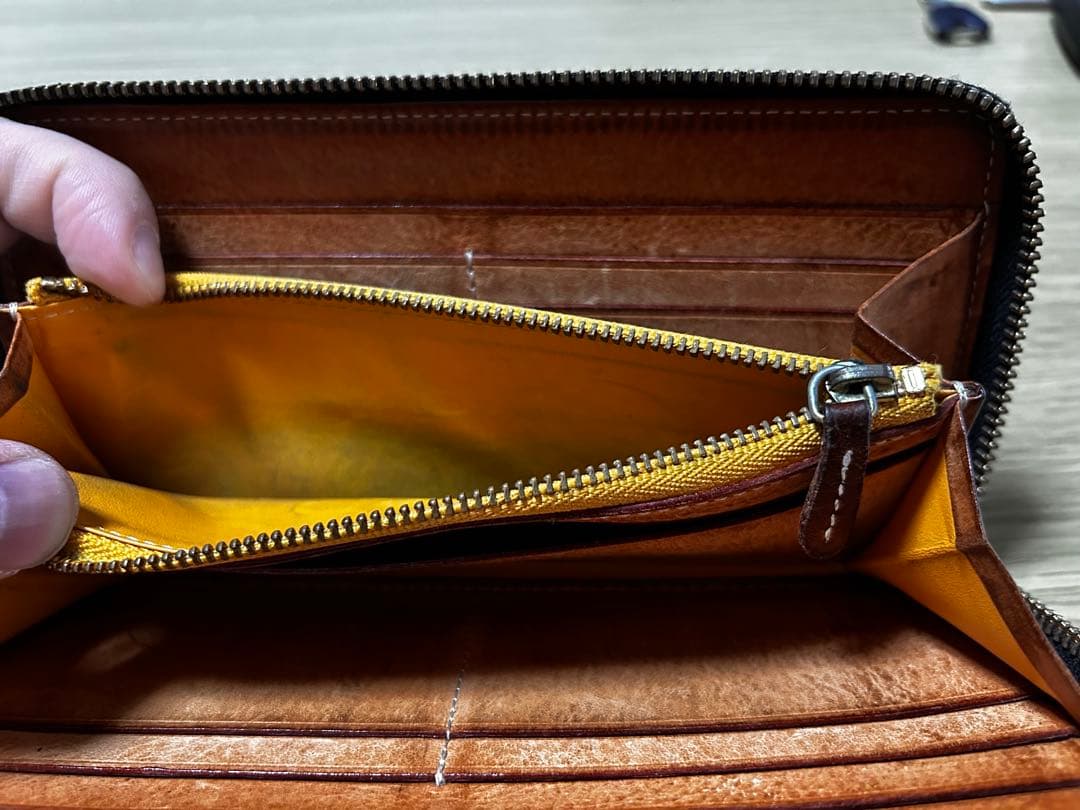 GANZO 黒 レザー 長財布