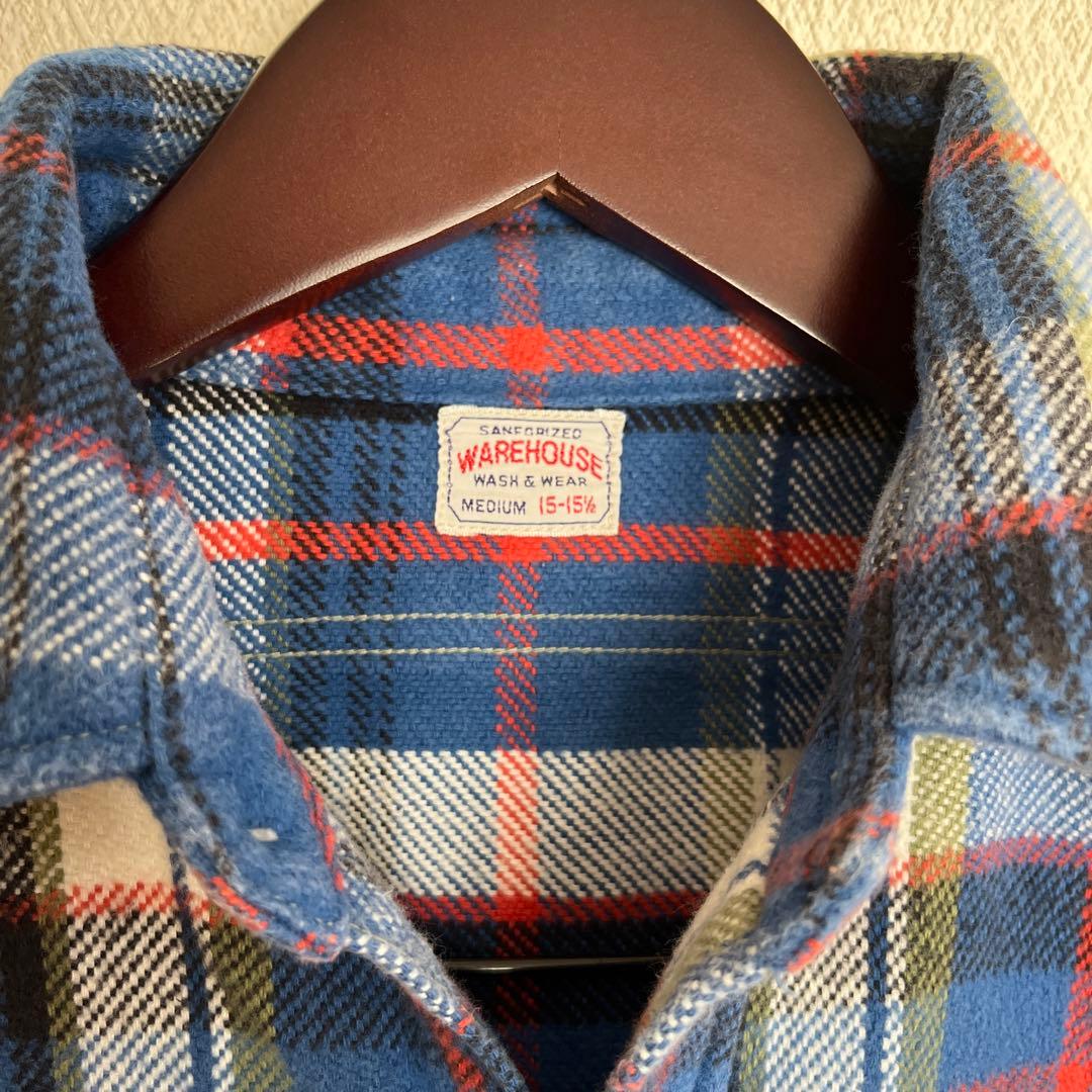 極美品 ウエアハウス ネルシャツ