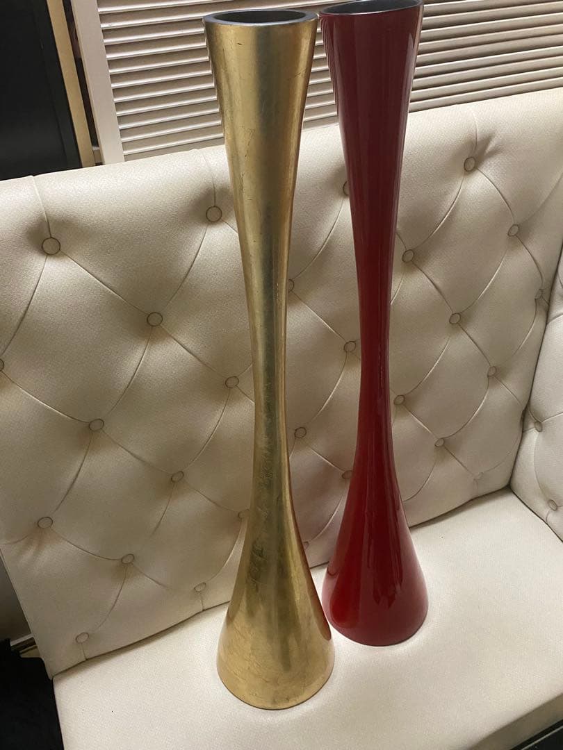 高級 漆器 花瓶♦️映えグラスや映えインテリアに◎金運を呼ぶシルバー♦️送料込