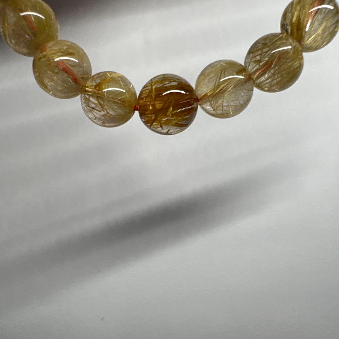 リビアングラス　モルダバイト　ルチルブレスレット 保証書付き