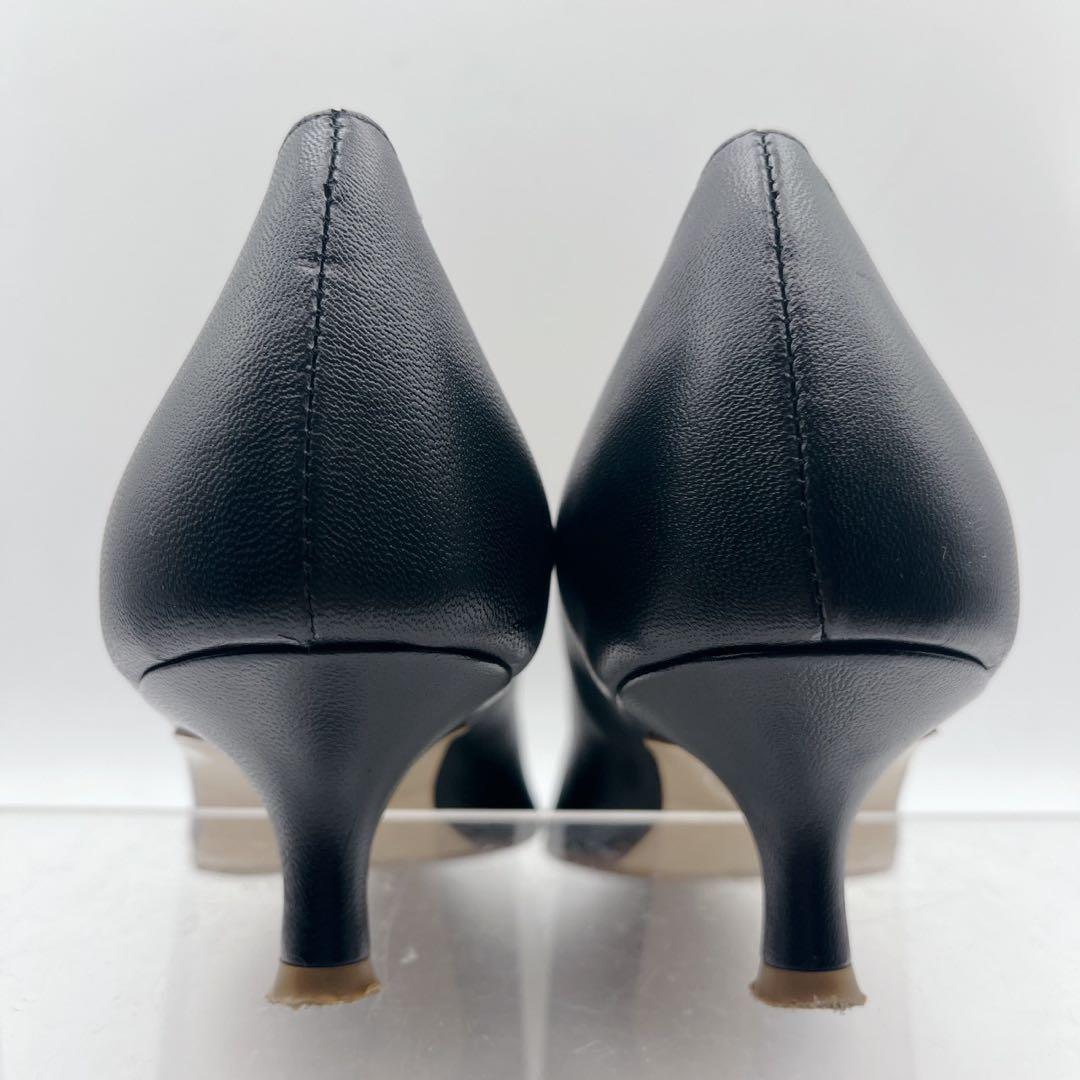 近年ロゴ✨ファビオルスコーニ ポインテッドトゥ ハイヒール レザーパンプス 38