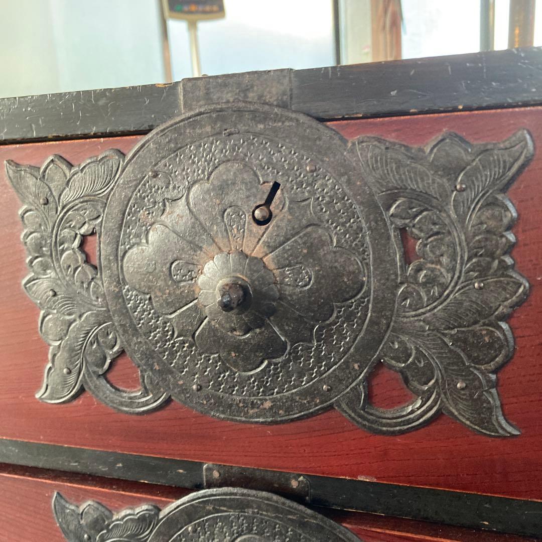 す*え様 引き取り歓迎 古家具 仙台箪笥 4段 和箪笥 チェスト アンティーク