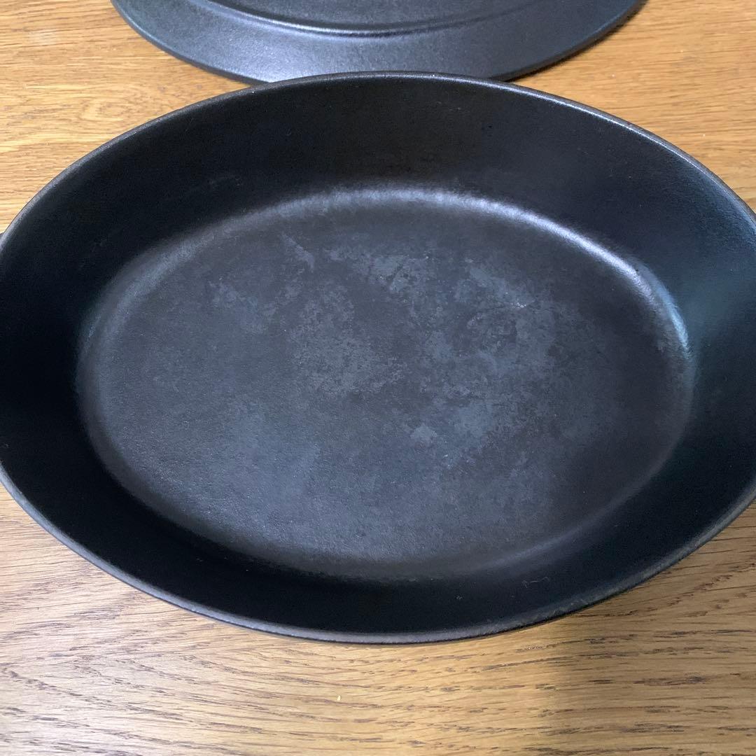 ストウブ　オーバルホットプレート　23cm ブラック