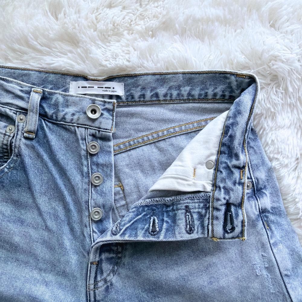 ウィムガゼット　ラインカーブデニム　DENIM　ブルー　36