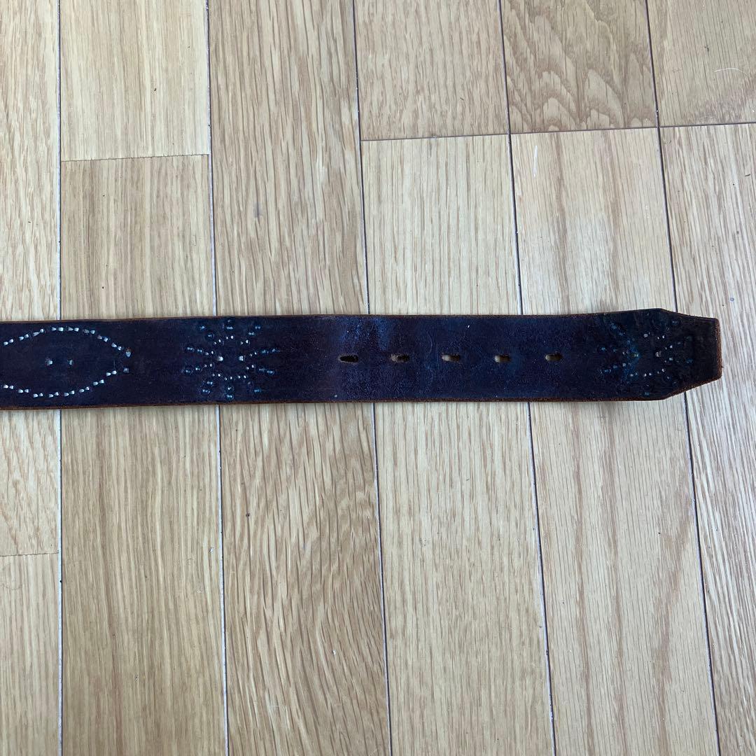 HTC スタッズベルト　ブラウン