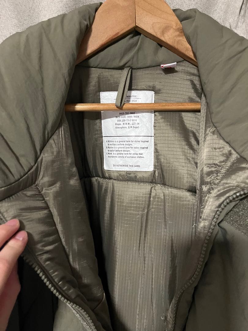 FREAK'S STORE モンスターパーカー　オリーブ　プリマロフト