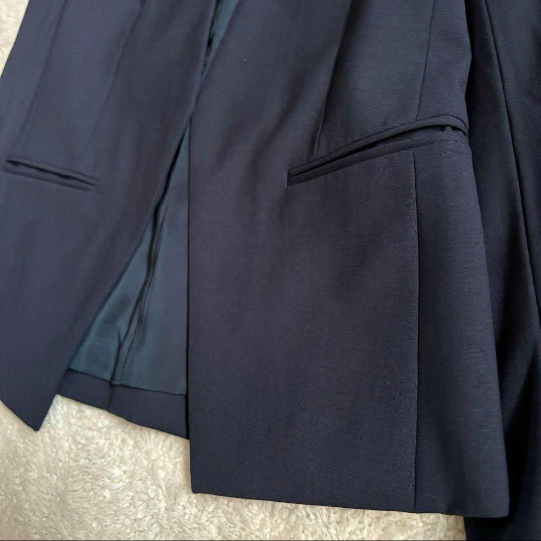 ローズマリーセオリー　パンツスーツ　セットアップ　ノーカラー　無地