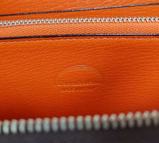 【美品】ラルコバレーノ　ドレスラウンドジップウォレット　ダークブラウン