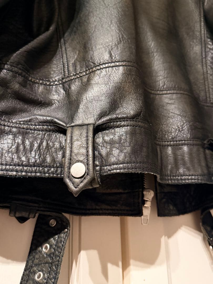 ZARA 本革ライダースジャケット