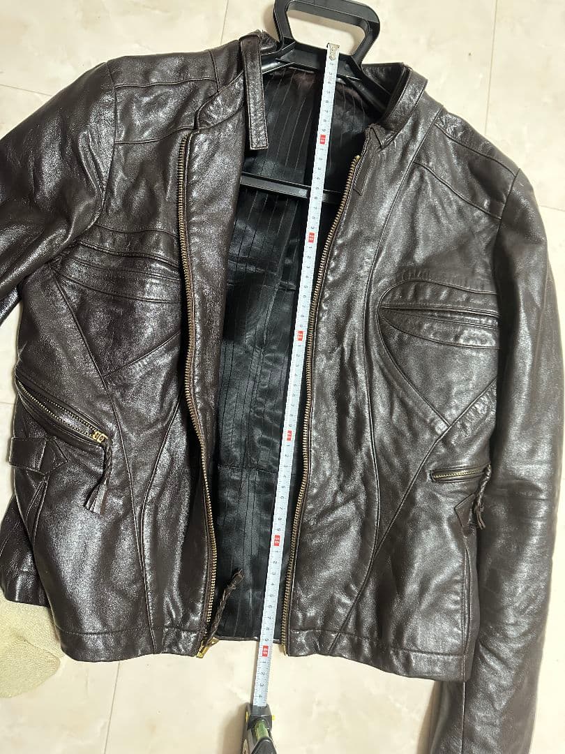 ヘンリーデュアルテ ヴィンテージ レザージャケット ブラウン