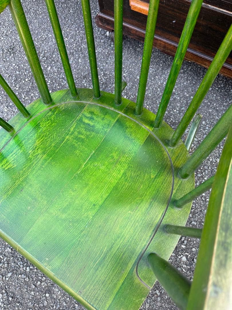 サマーセール‼️キツツキ ロッキングチェア 稀少グリーンヴィンテージ