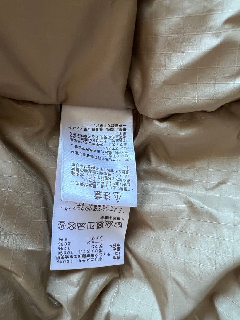 美品ノースフェイス ゴアテックス　モンスターダウンコート WS