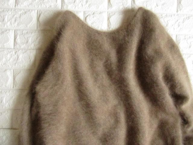 プラージュ plage ふわふわ 起毛 前後2way ファー ルーズ ニット