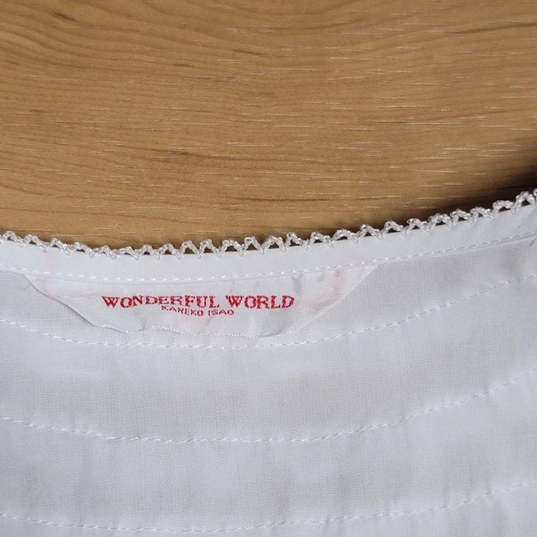 ワンダフルワールド　フリルリボンブラウス#ピンクハウス#ロリータ#可愛いブラウス