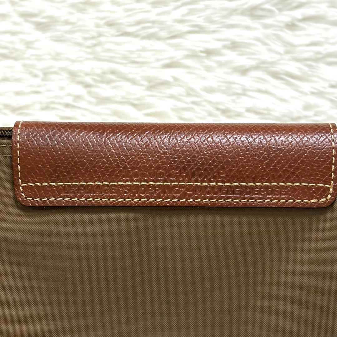 【美品】LONGCHAMP ロンシャン　トートバッグ　ル・プリアージュ カーキ