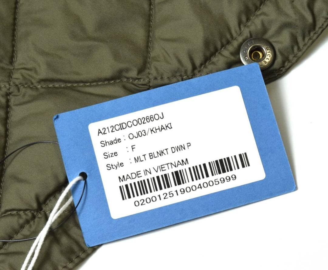 訳あり トラディショナルウェザーウェア ダウン ブランケット パッカブル カーキ