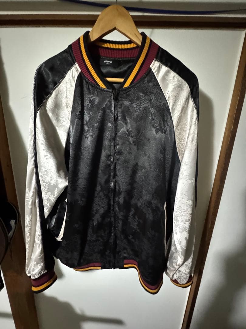 glamb フラワージャガードスカジャンパー