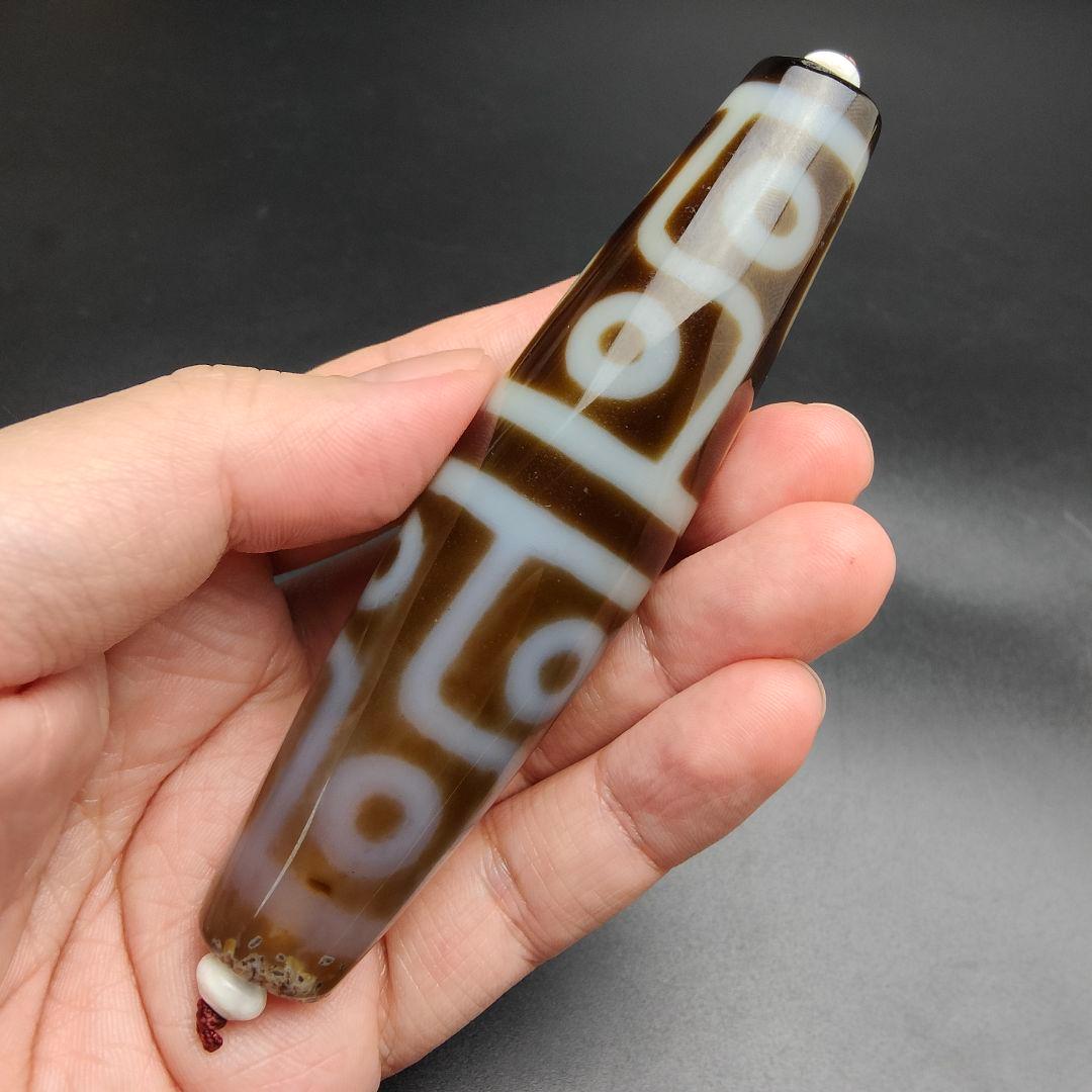 12.超レア物　特大至純天珠　十二眼天珠　天然石　魔除け　開運　チベット　風水