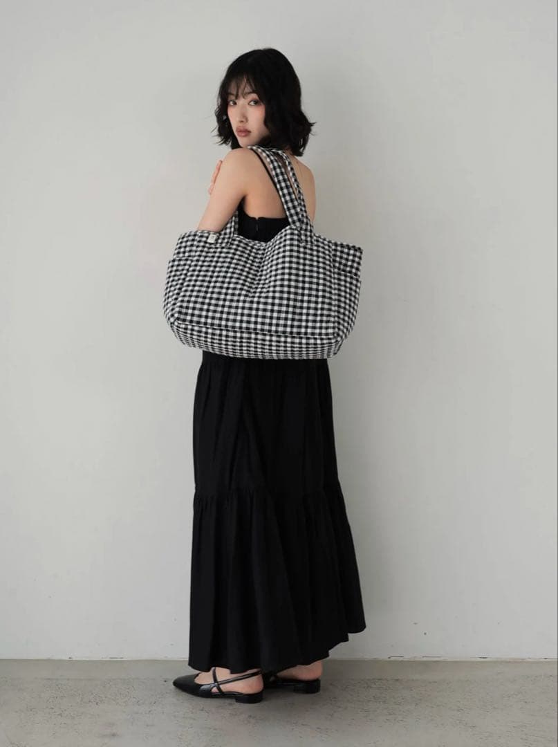 Clastellar CLA NUBI BAGギンガムチェック トートバッグ