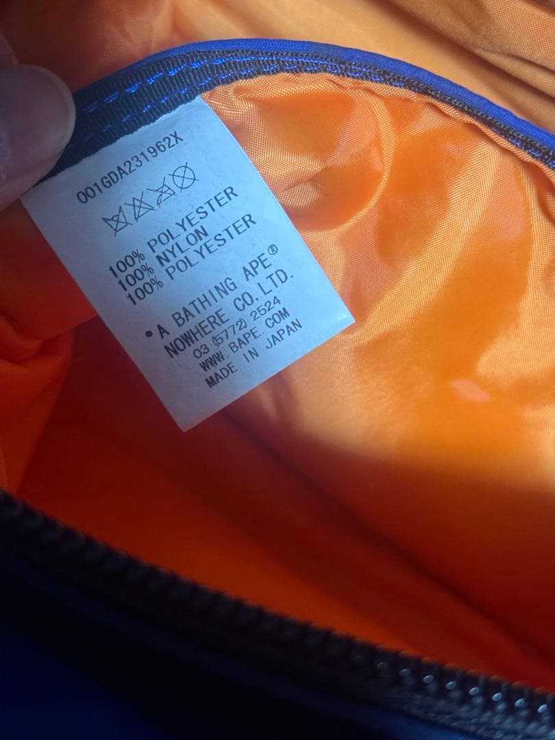 A BATHING APE PORTER ボディバッグ Blue