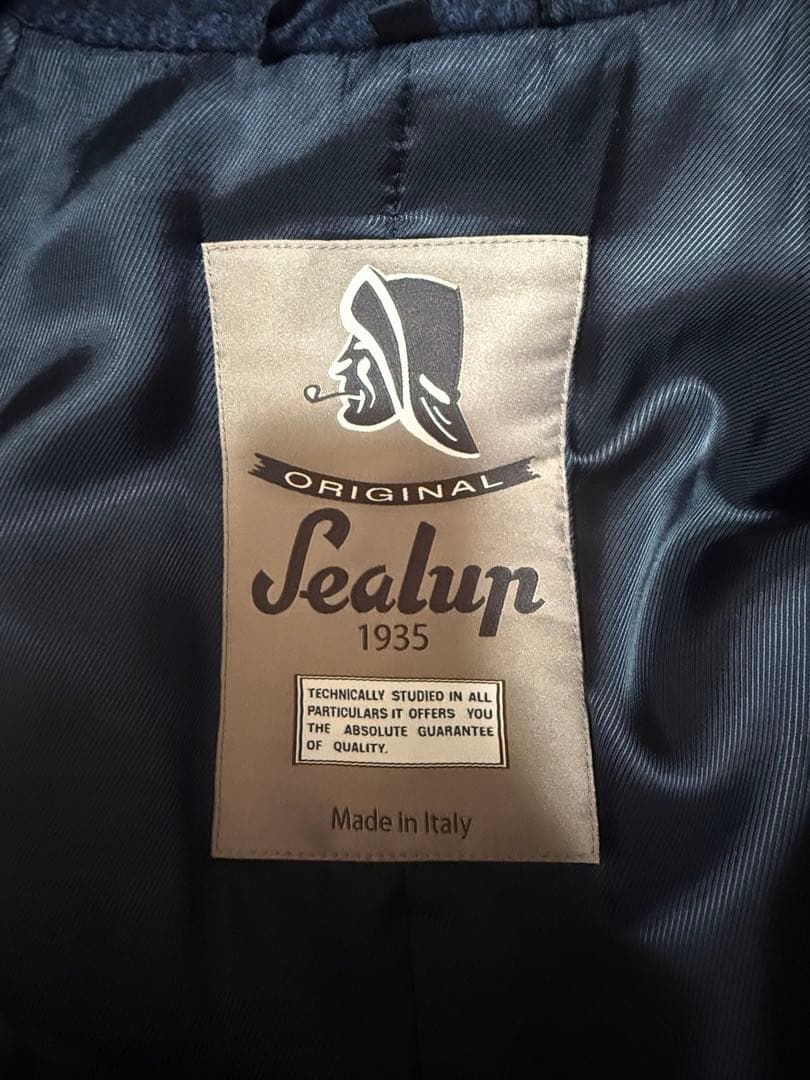Sealup ステンカラーコート ネイビー　48