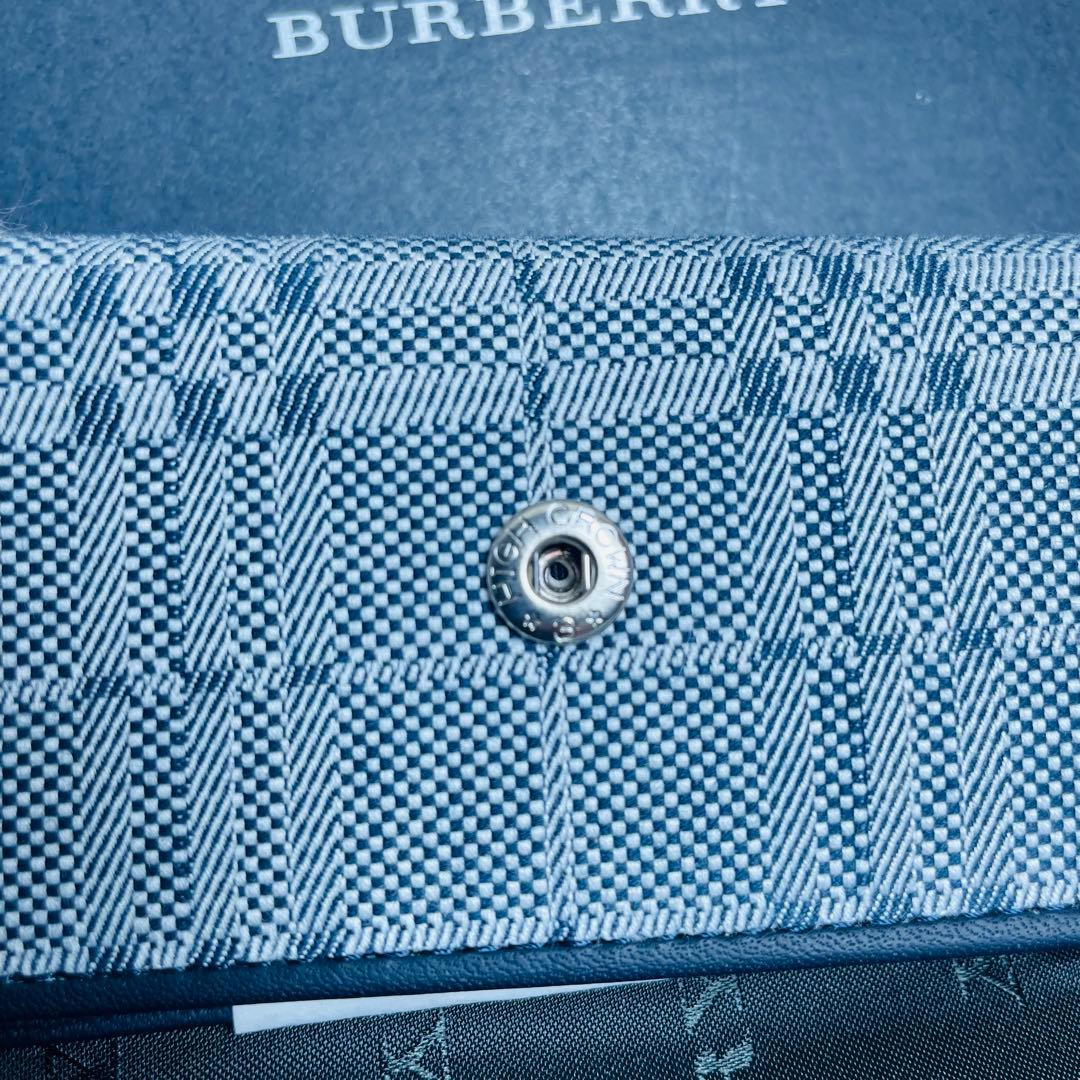 新品未使用希少BURBERRY レザー×モノトーン柄 5連 キーケース ブラウン